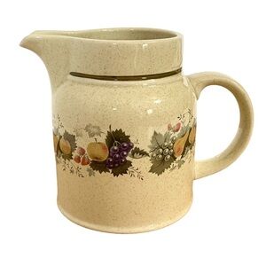 Vintage 1976 Lambeth Stoneware Royal Doulton Harvest Garland Cream Pitcher